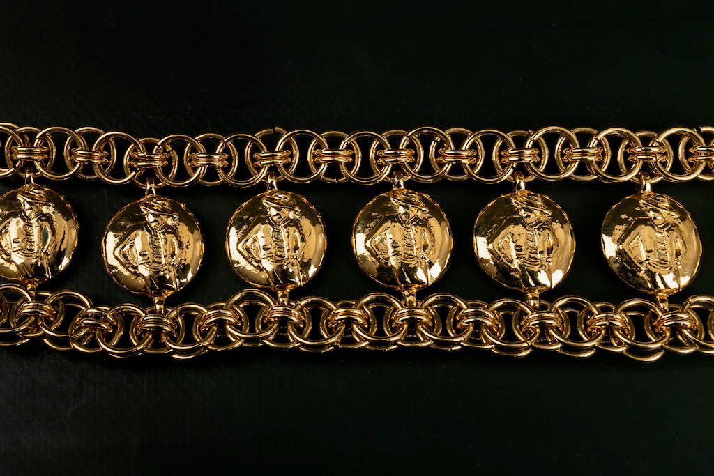 Ceinture en mÃƒÆ’Ã‚Â©tal dorÃƒÆ’Ã‚Â© Chanel