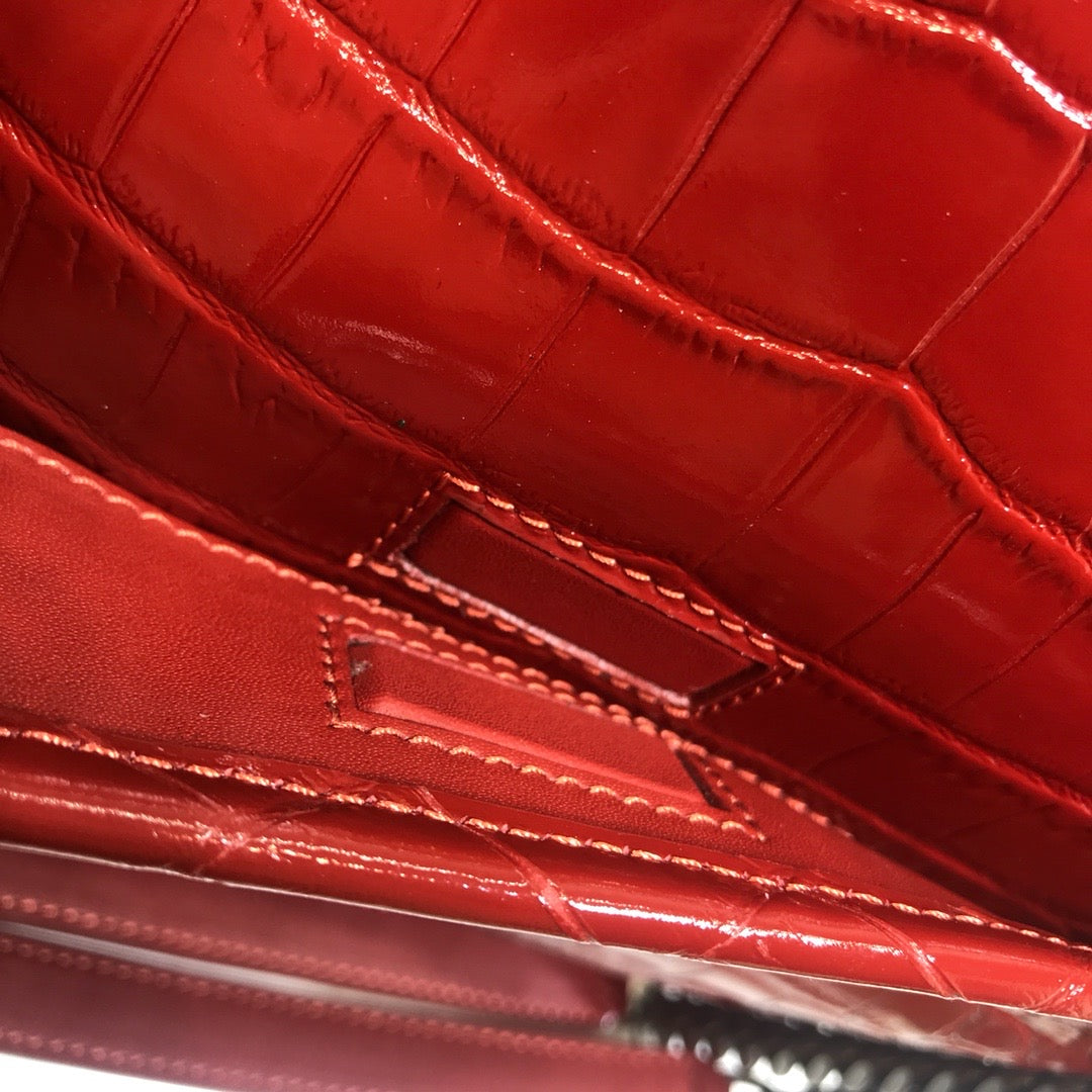 GLAMI Niki MeGLAMIum Chain Bag In-Embossed RedÃ‚Â For Women 11in/28cm YSL