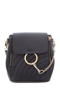 Chloe Navy Faye Quilted Leather Backpack