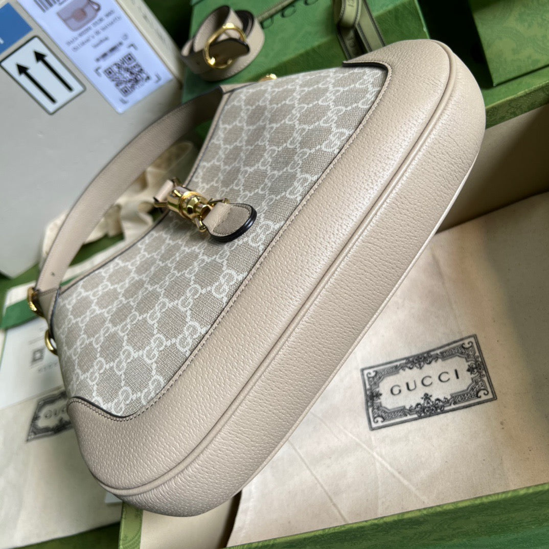 gg Jackie 1961 Small gg Shoulder Bag Beige For Women, Women’s Bags 11in/28cm gg ‎678843 UULAG 9682