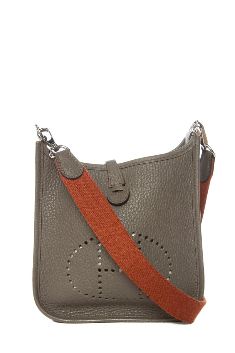 HermÃƒÆ’Ã‚Â¨s Evelyn Clemence TPM Gris Meyer Handbag