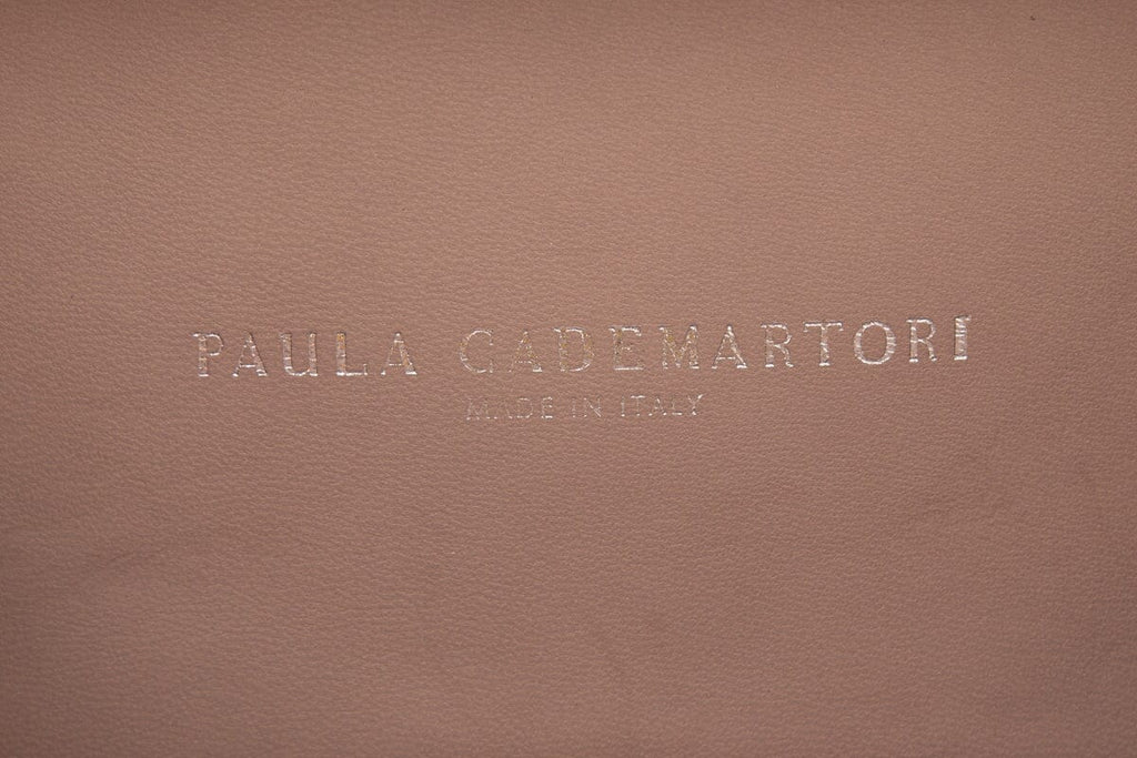 Paula Cademartori Leather Paneled Aqua & Purple Clutch NWT