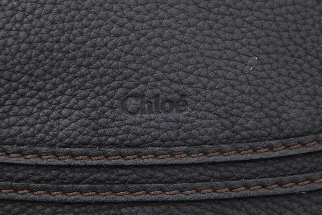 Chloe Black Marcie Leather Satchel Handbag