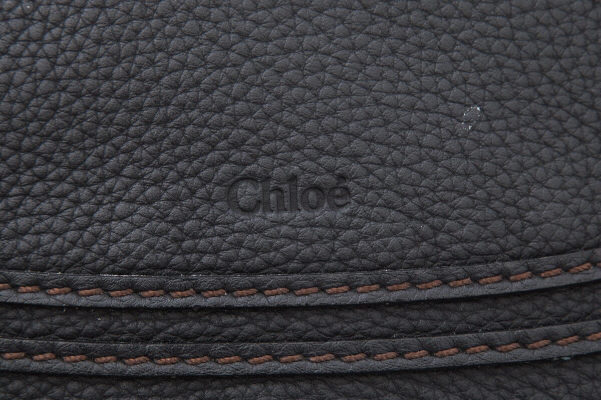 Chloe Black Marcie Leather Satchel Handbag