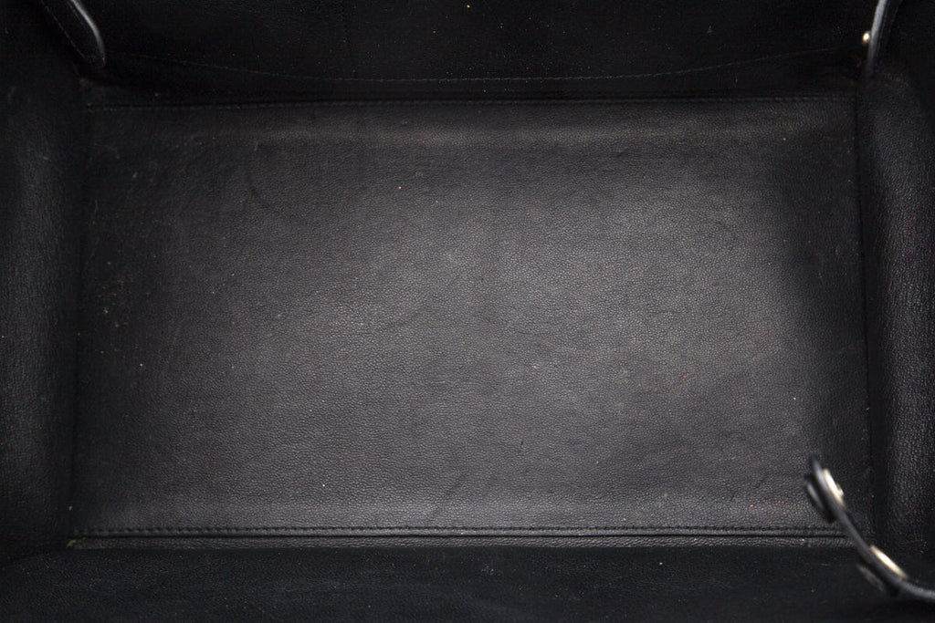 Celine Black Trapeze Double Zip Handbag