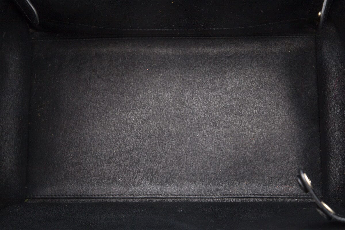Celine Black Trapeze Double Zip Handbag