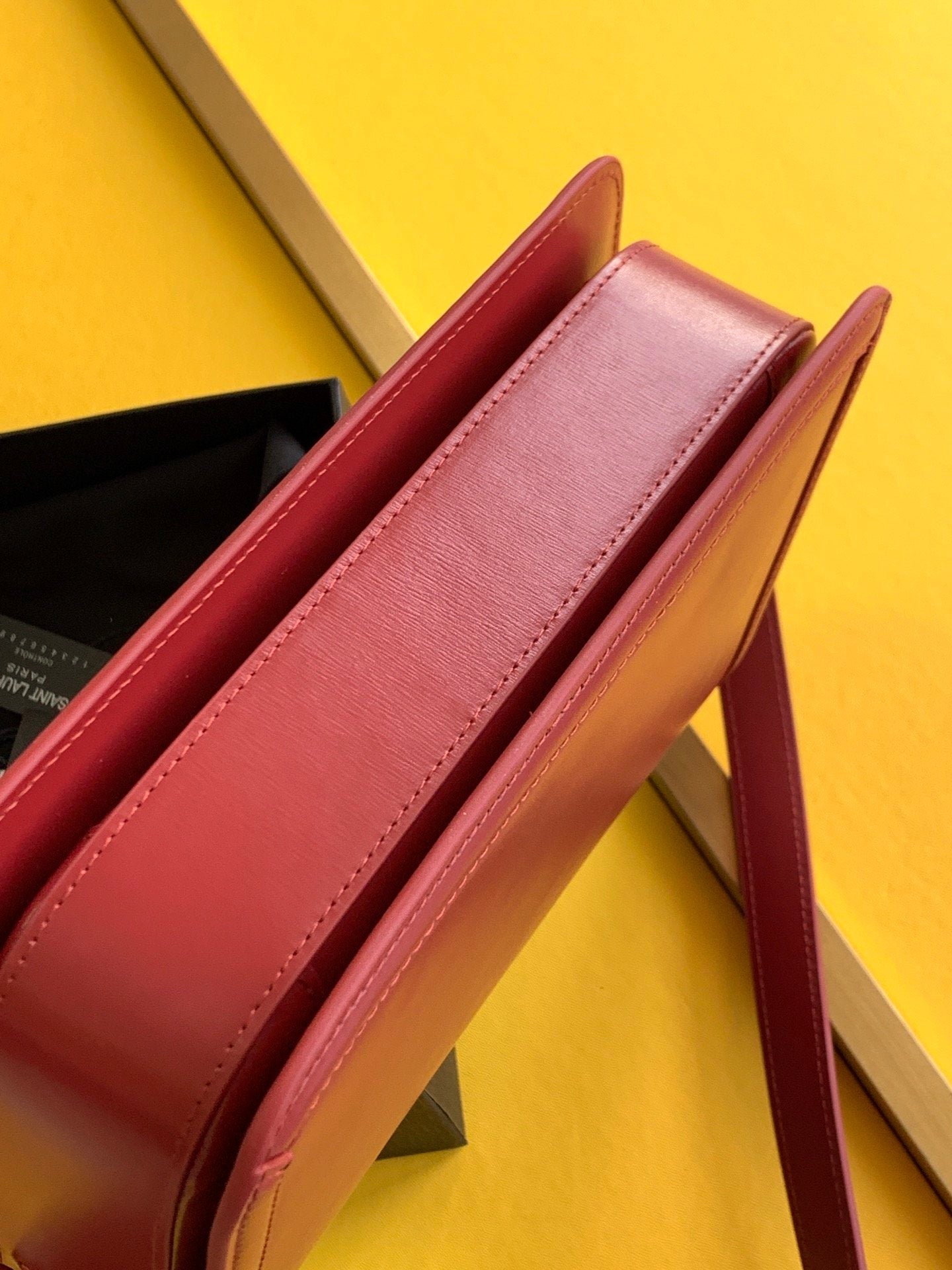 GLAMI Solferino MeGLAMIum Satchel Bag In Box Red With Gold Hardware For Women 9in/23cm YSL 6343050SX0W6805