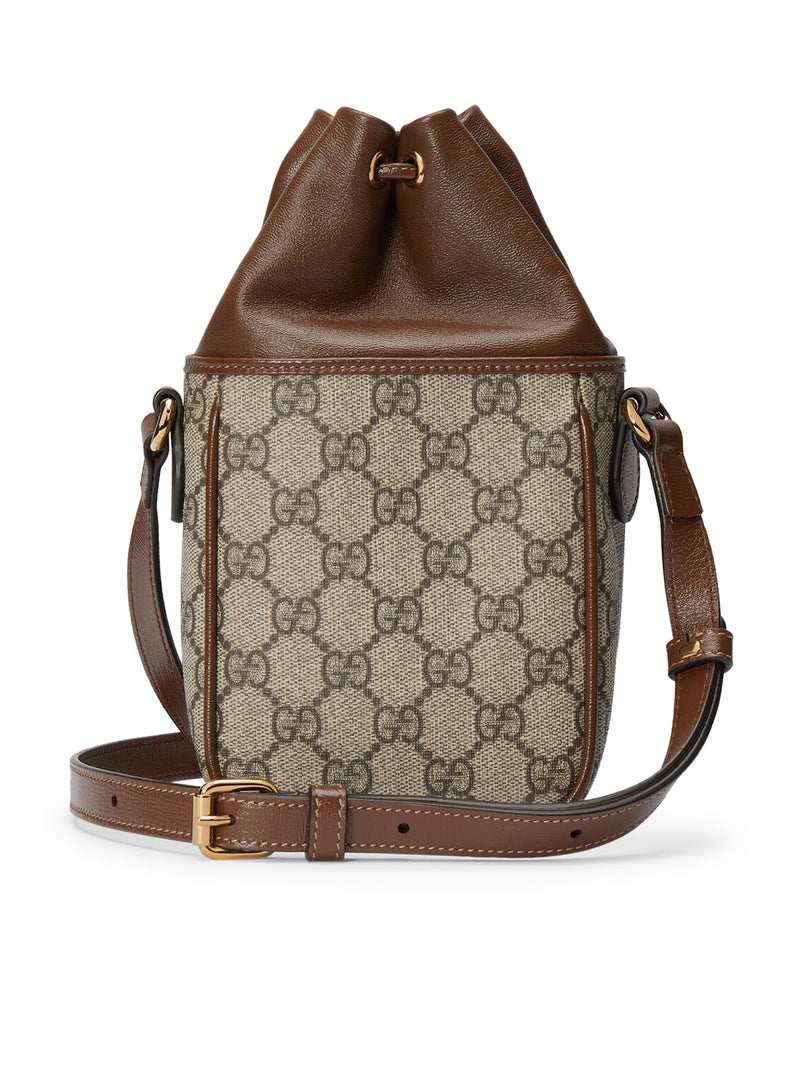 Gucci Women Mini Gg Bucket Bag With Gg Cross