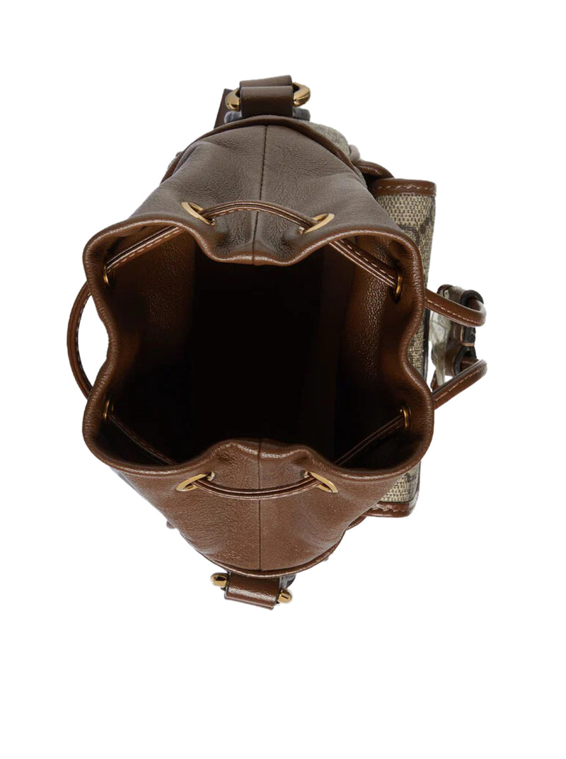 Gucci Women Mini Gg Bucket Bag With Gg Cross