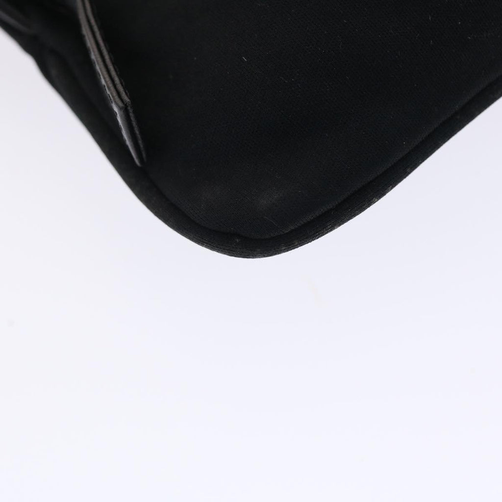 FENDI Mamma Baguette Shoulder Bag Nylon Black 50144