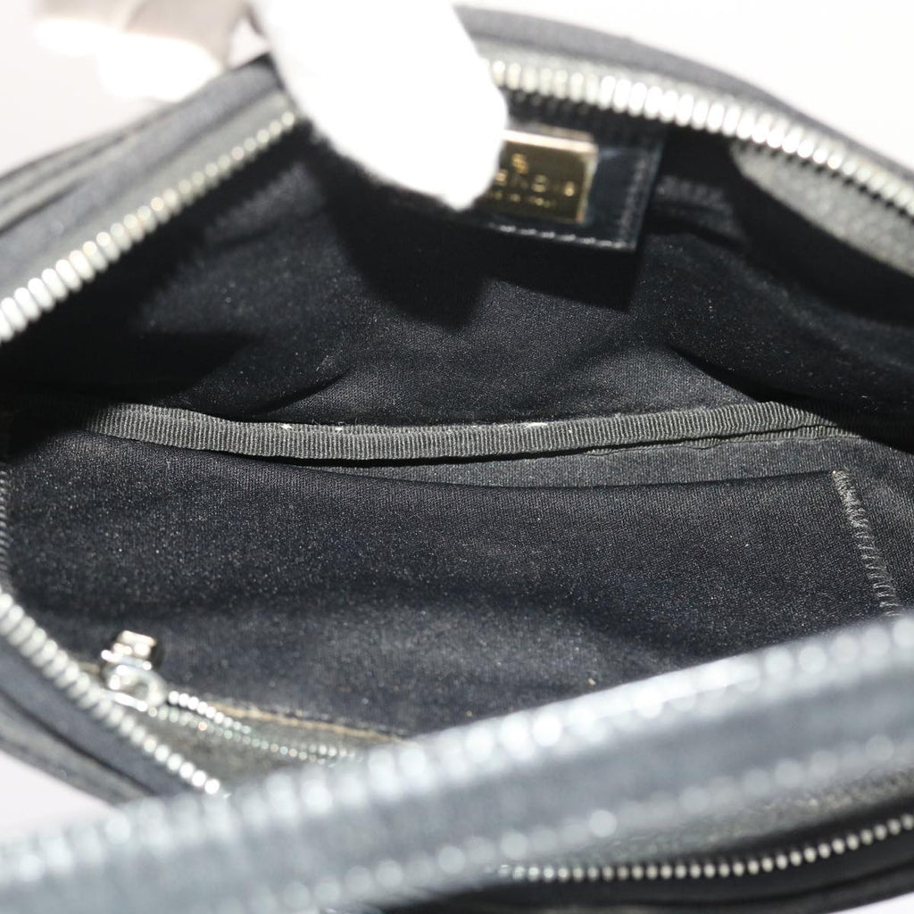 FENDI Mamma Baguette Shoulder Bag Nylon Black 50144