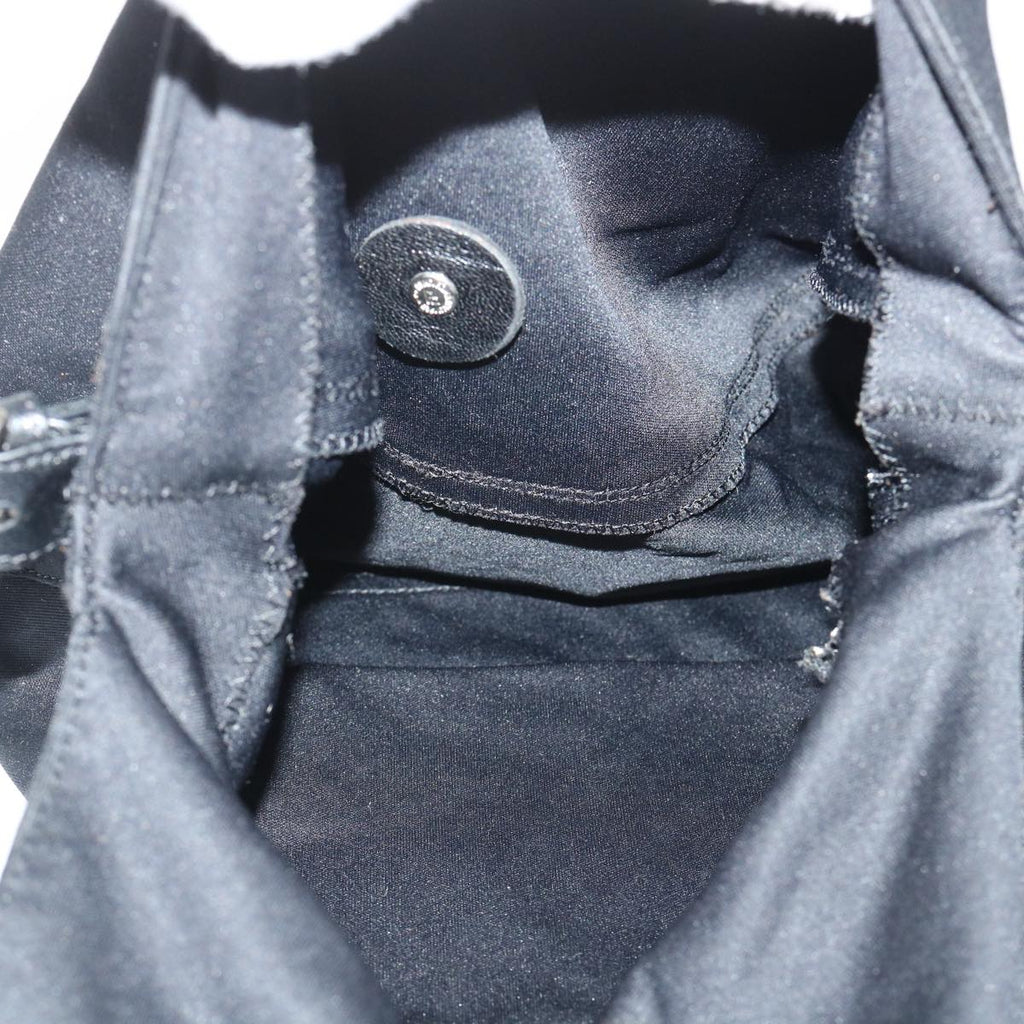 FENDI Mamma Baguette Shoulder Bag Nylon Black 50146