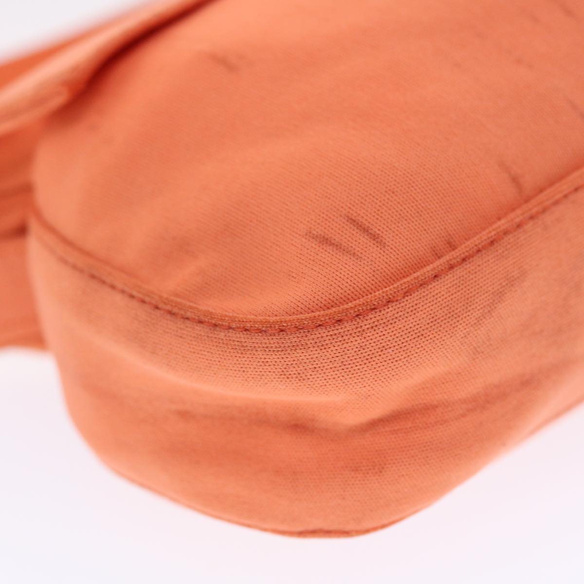 FENDI Mamma Baguette Shoulder Bag Nylon Orange 50148