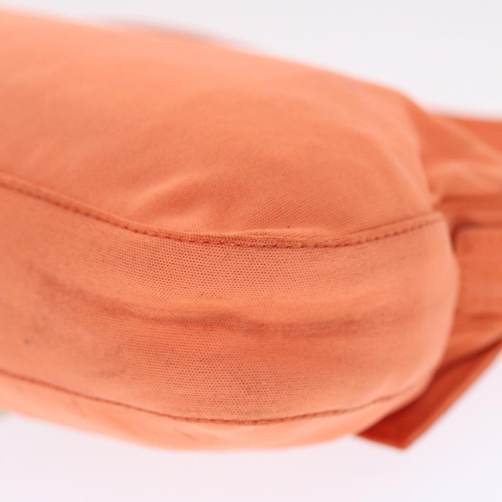 FENDI Mamma Baguette Shoulder Bag Nylon Orange 50148