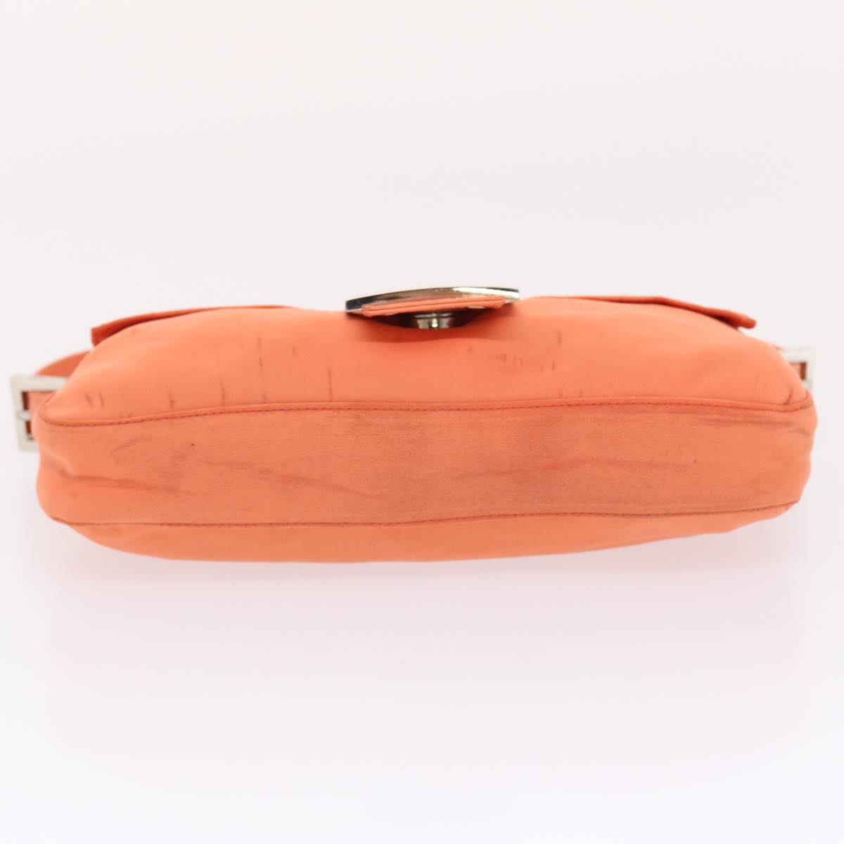 FENDI Mamma Baguette Shoulder Bag Nylon Orange 50148