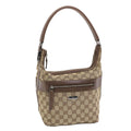 GUCCI GG Canvas Shoulder Bag Beige 0014299 50159