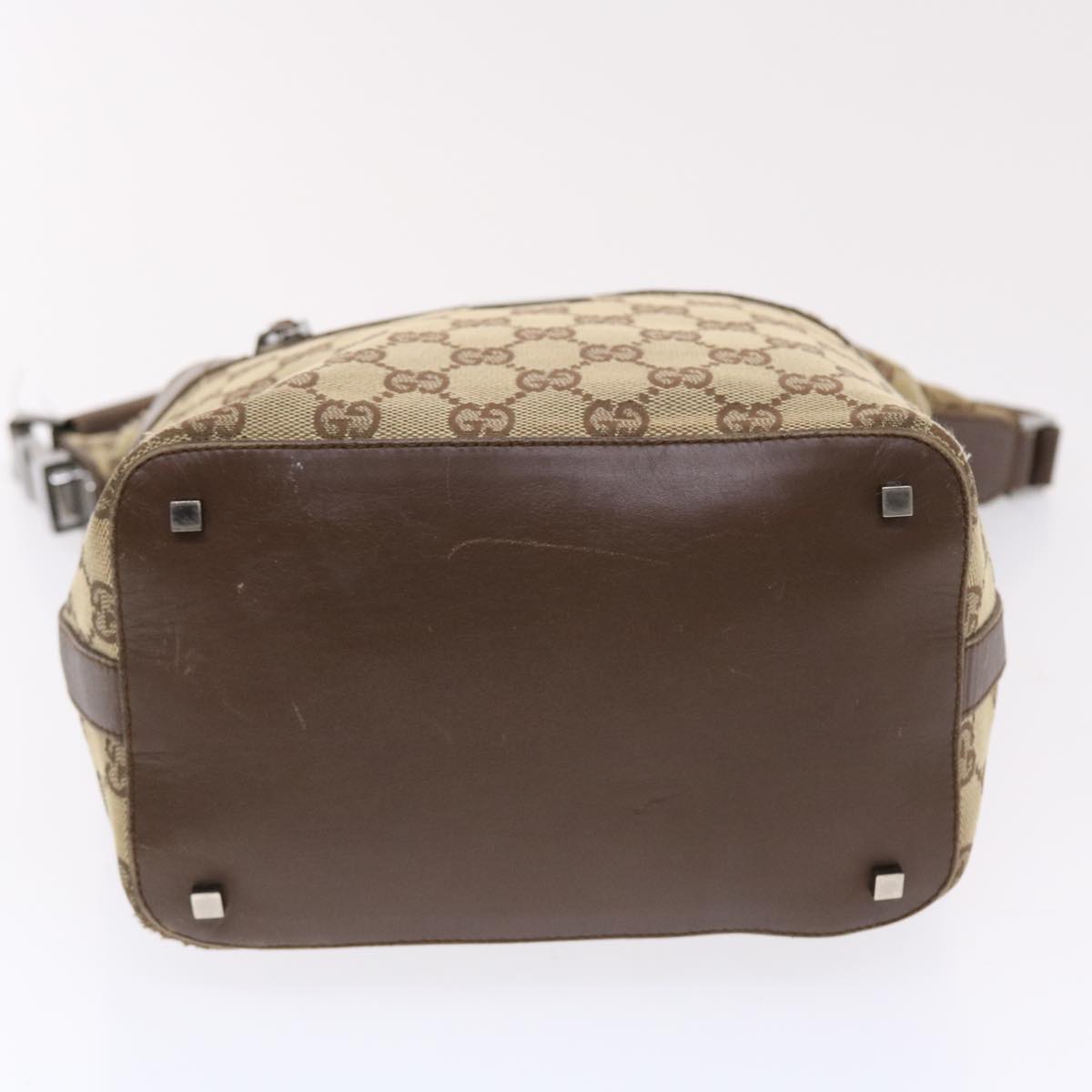 GUCCI GG Canvas Shoulder Bag Beige 0014299 50159