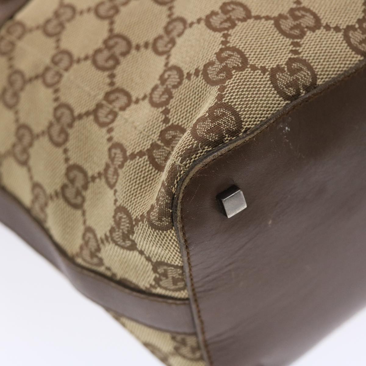 GUCCI GG Canvas Shoulder Bag Beige 0014299 50159