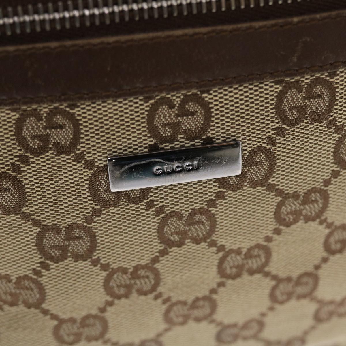 GUCCI GG Canvas Shoulder Bag Beige 0014299 50159