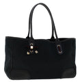 GUCCI GG Canvas Sherry Line Tote Bag Black Red Navy 163805 50171