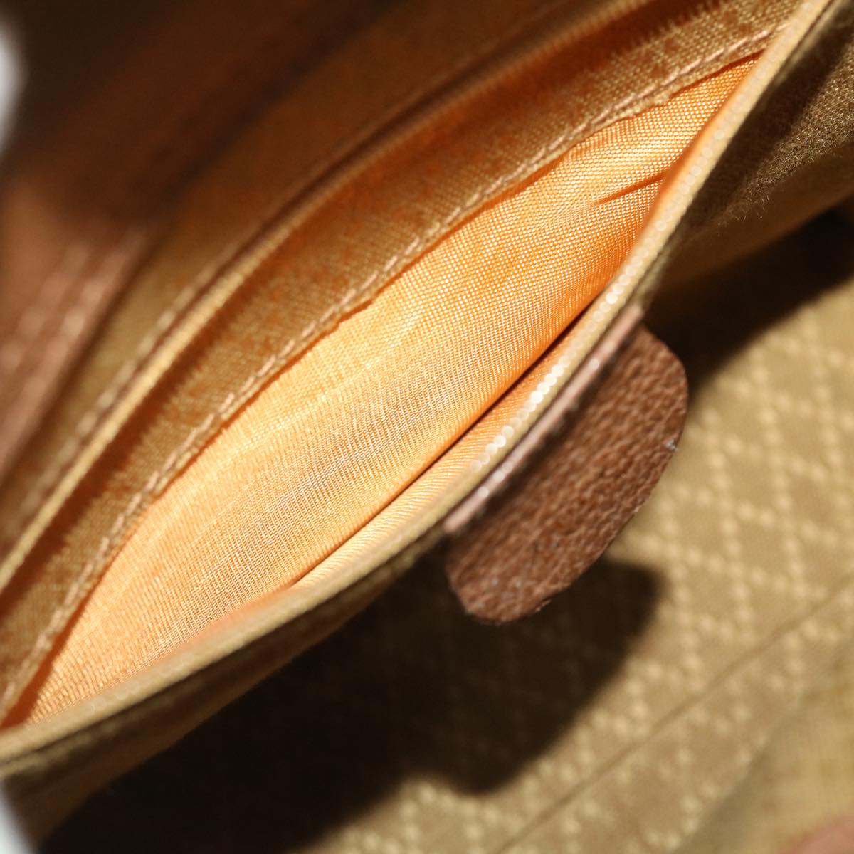 GUCCI Bamboo Hand Bag Suede 2way Brown 50264
