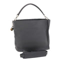 FENDI Selleria Anna Small Hand Bag Leather 2way Gray 8BT218 50266