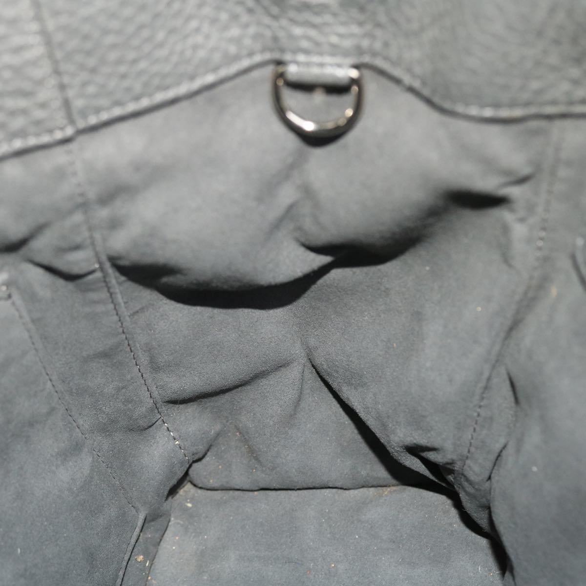 FENDI Selleria Anna Small Hand Bag Leather 2way Gray 8BT218 50266