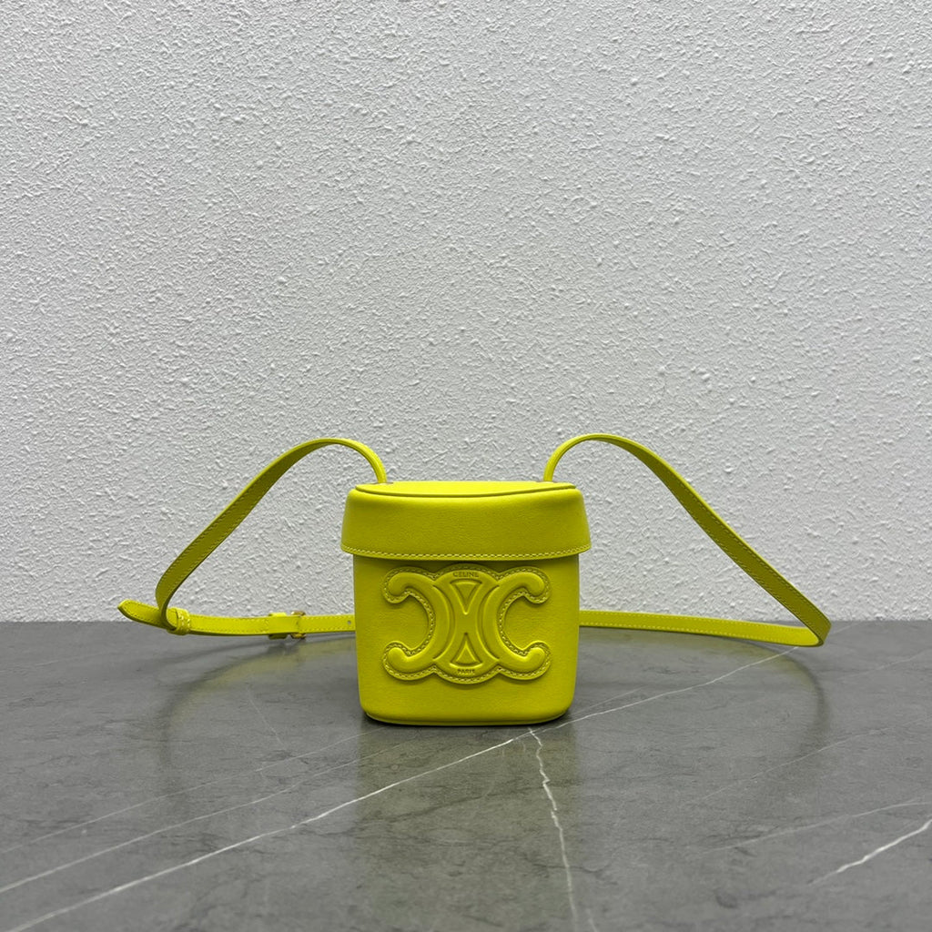 GLAMI Small Box Cuir Triomphe Yellow For Women 4in/11cmÃƒâ€šÃ‚Â 