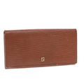 FENDI Long Wallet Leather Brown 50286