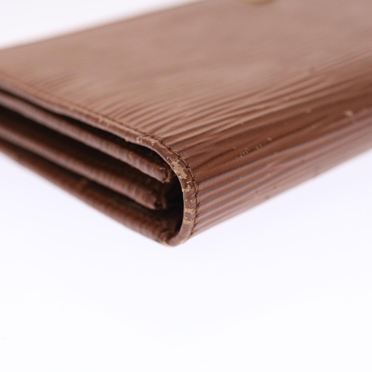 FENDI Long Wallet Leather Brown 50286