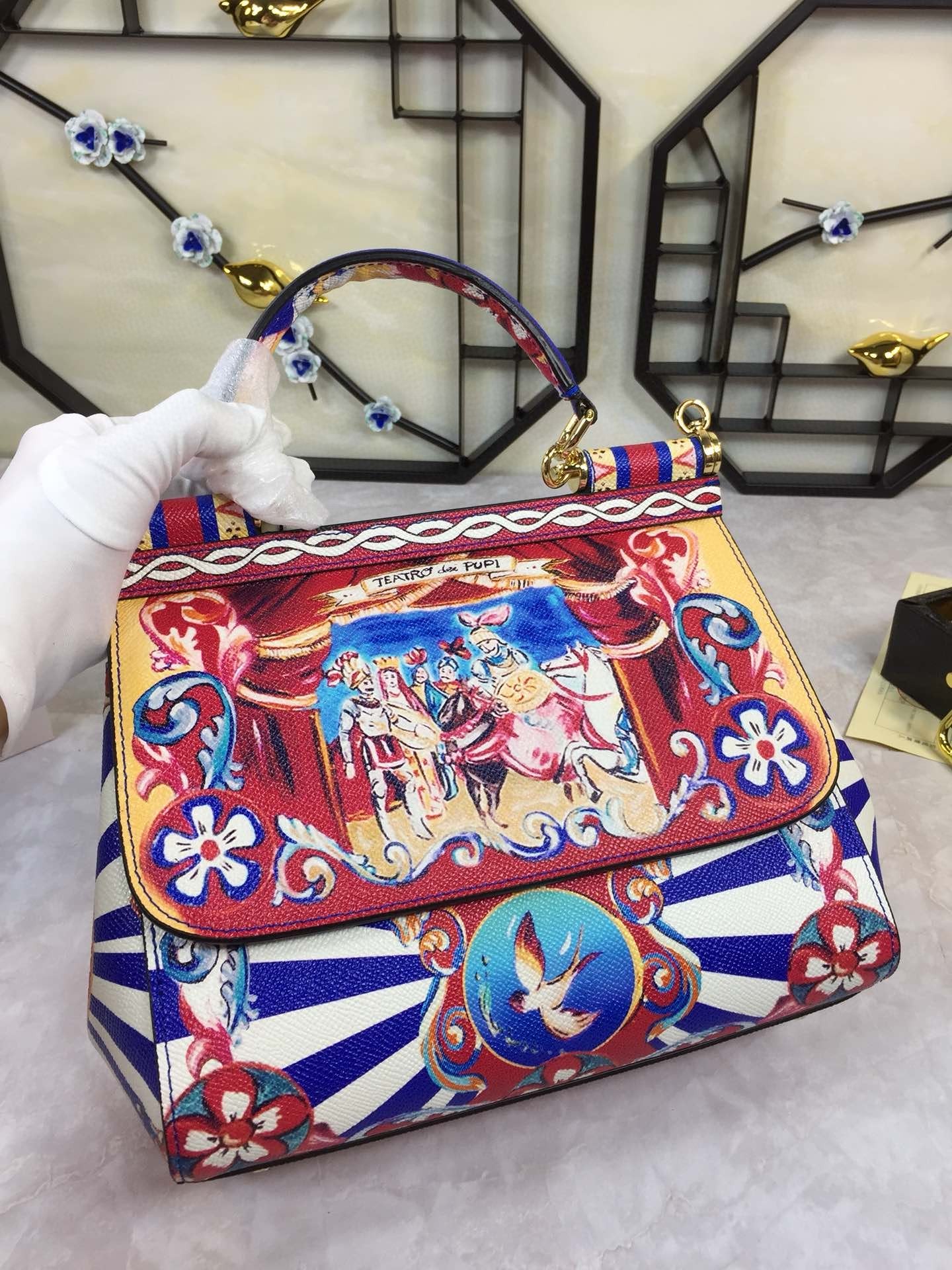 GLAMI 90s Sicily Bag With Logo Print Multicolor For Women 10.2in/26cm GLAMI
