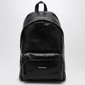 Balenciaga Black Leather Explorer Backpack Men