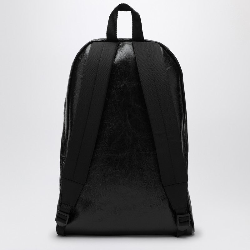 Balenciaga Black Leather Explorer Backpack Men