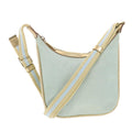 GUCCI Sherry Line Shoulder Bag Light Blue Gold 50417