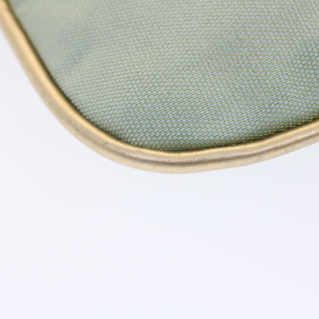 GUCCI Sherry Line Shoulder Bag Light Blue Gold 50417