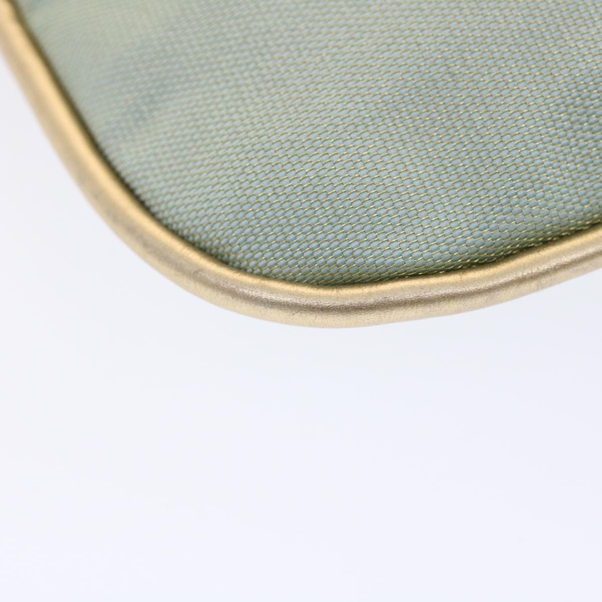 GUCCI Sherry Line Shoulder Bag Light Blue Gold 50417