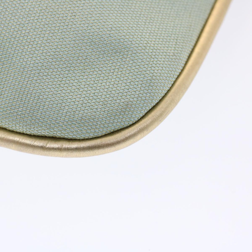 GUCCI Sherry Line Shoulder Bag Light Blue Gold 50417