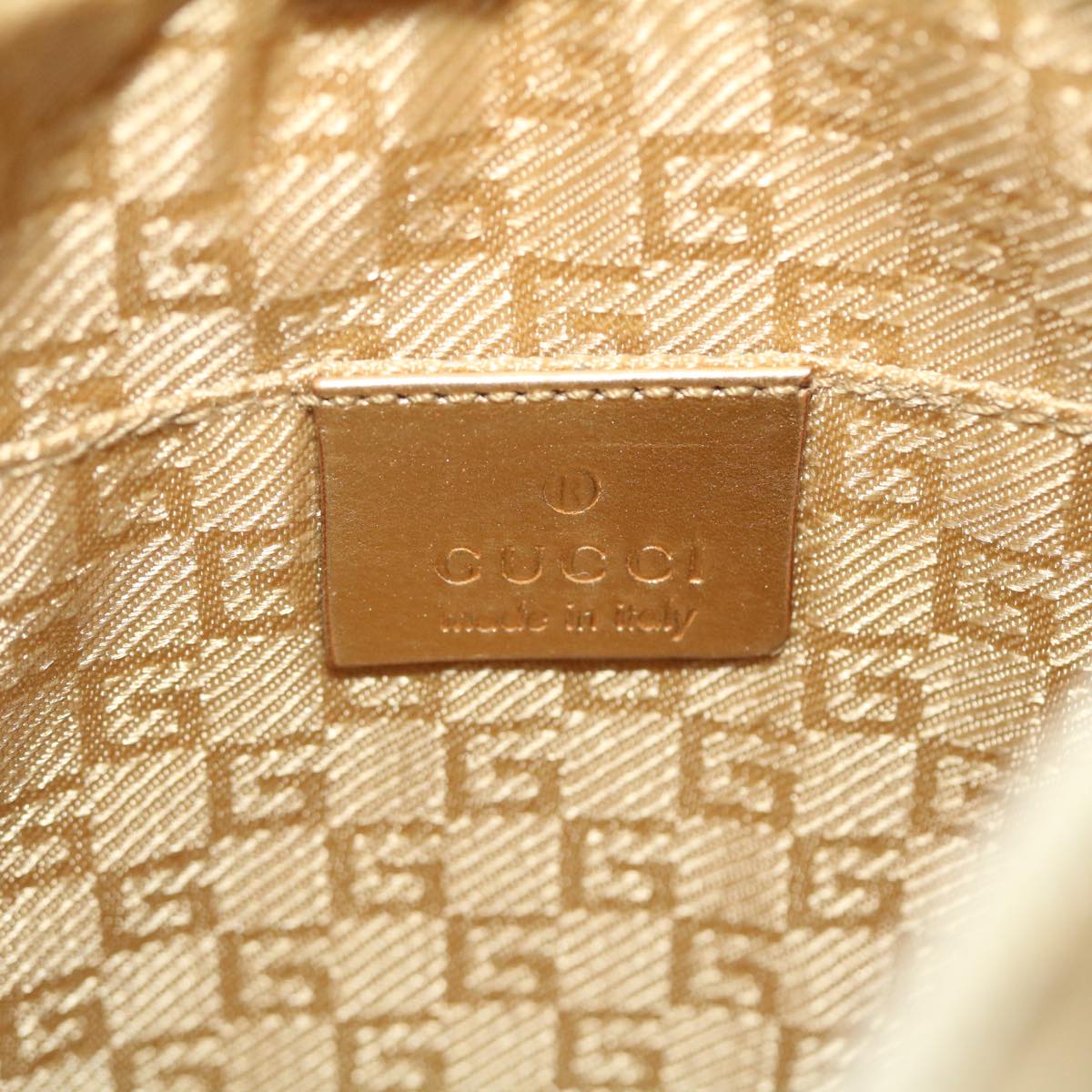 GUCCI Sherry Line Shoulder Bag Light Blue Gold 50417