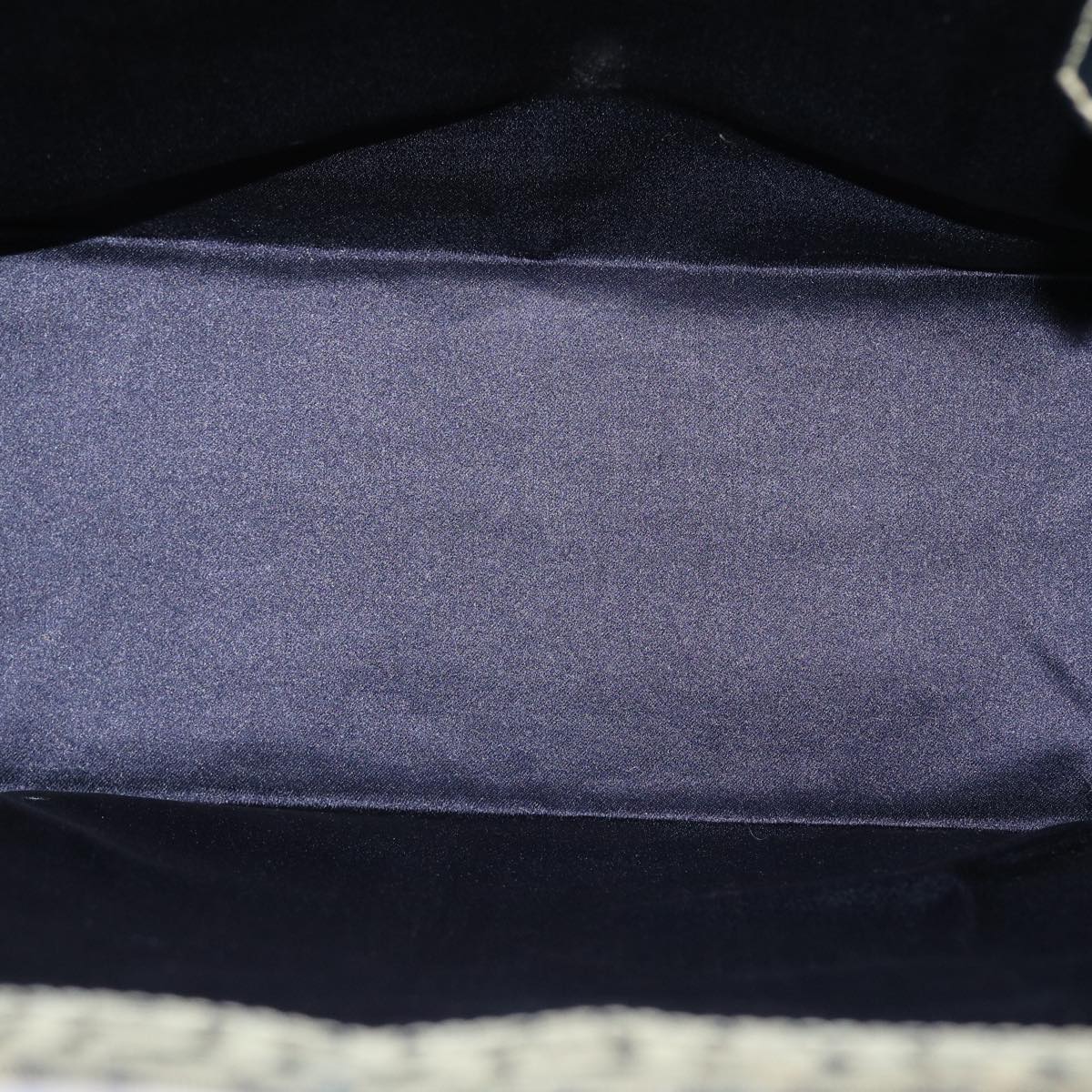 FENDI Zucchino Canvas Mamma Baguette Tote Bag Nylon Navy 50424