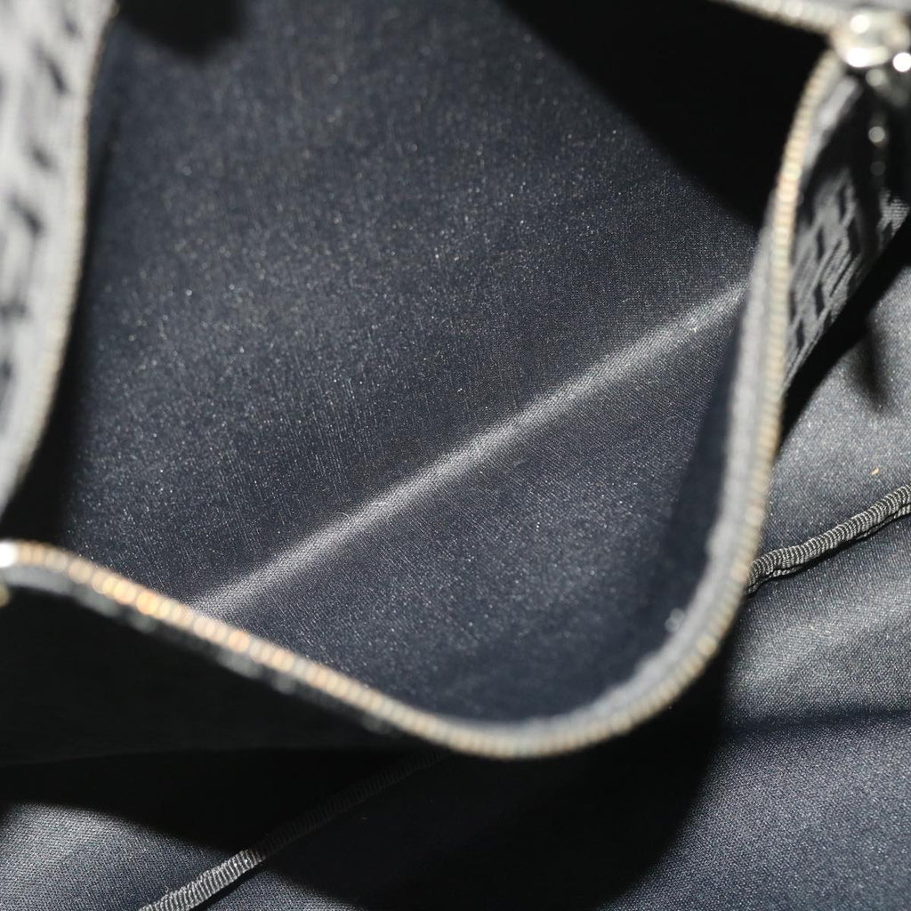 FENDI Zucchino Canvas Tote Bag Nylon Black 50425
