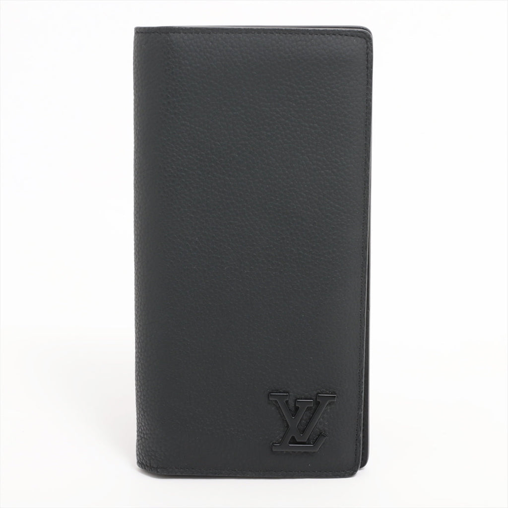 Louis Vuitton LV Aerogram Portefolio Braza M69980 Black Long   Wallet