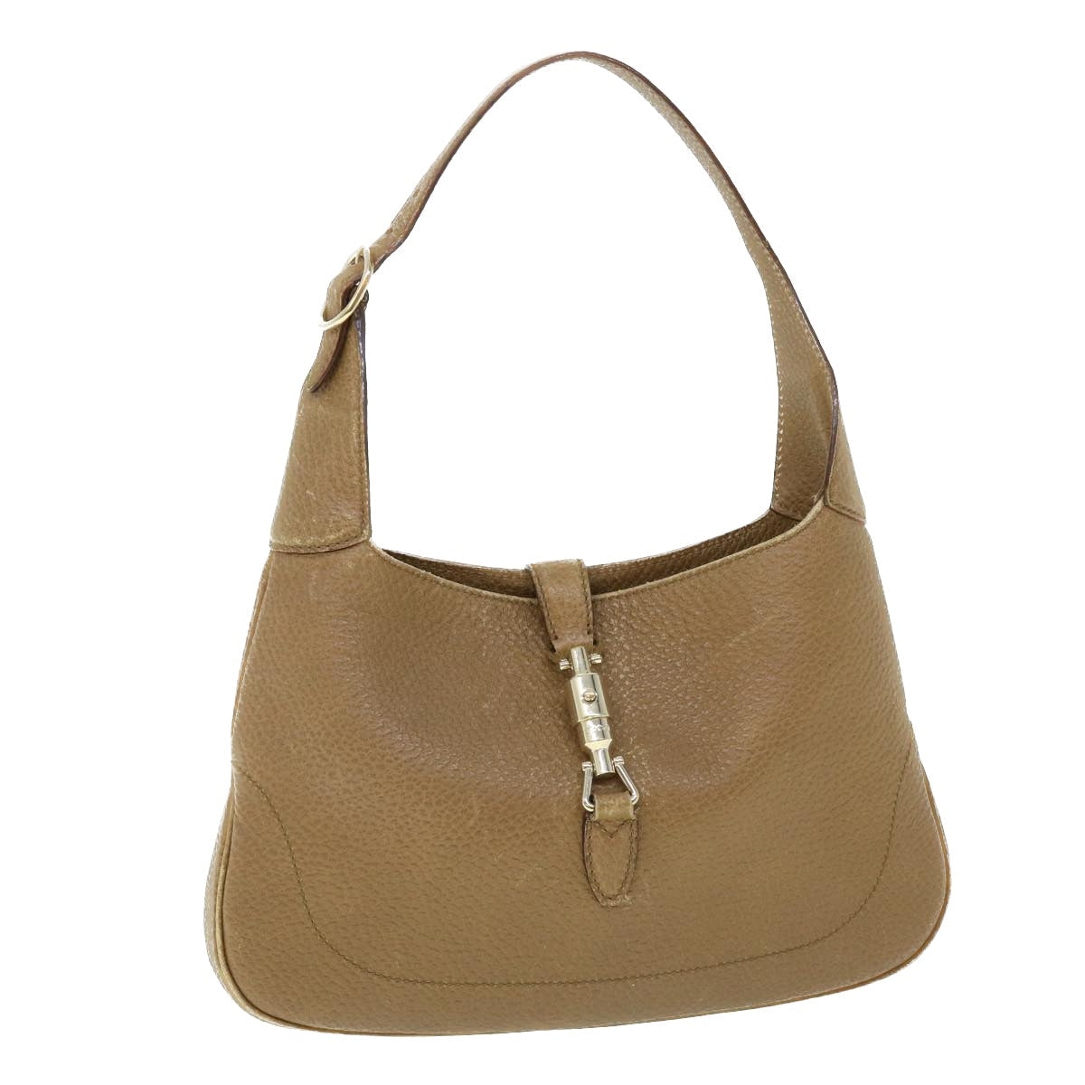 GUCCI Jackie Shoulder Bag Leather Brown 137335 50485