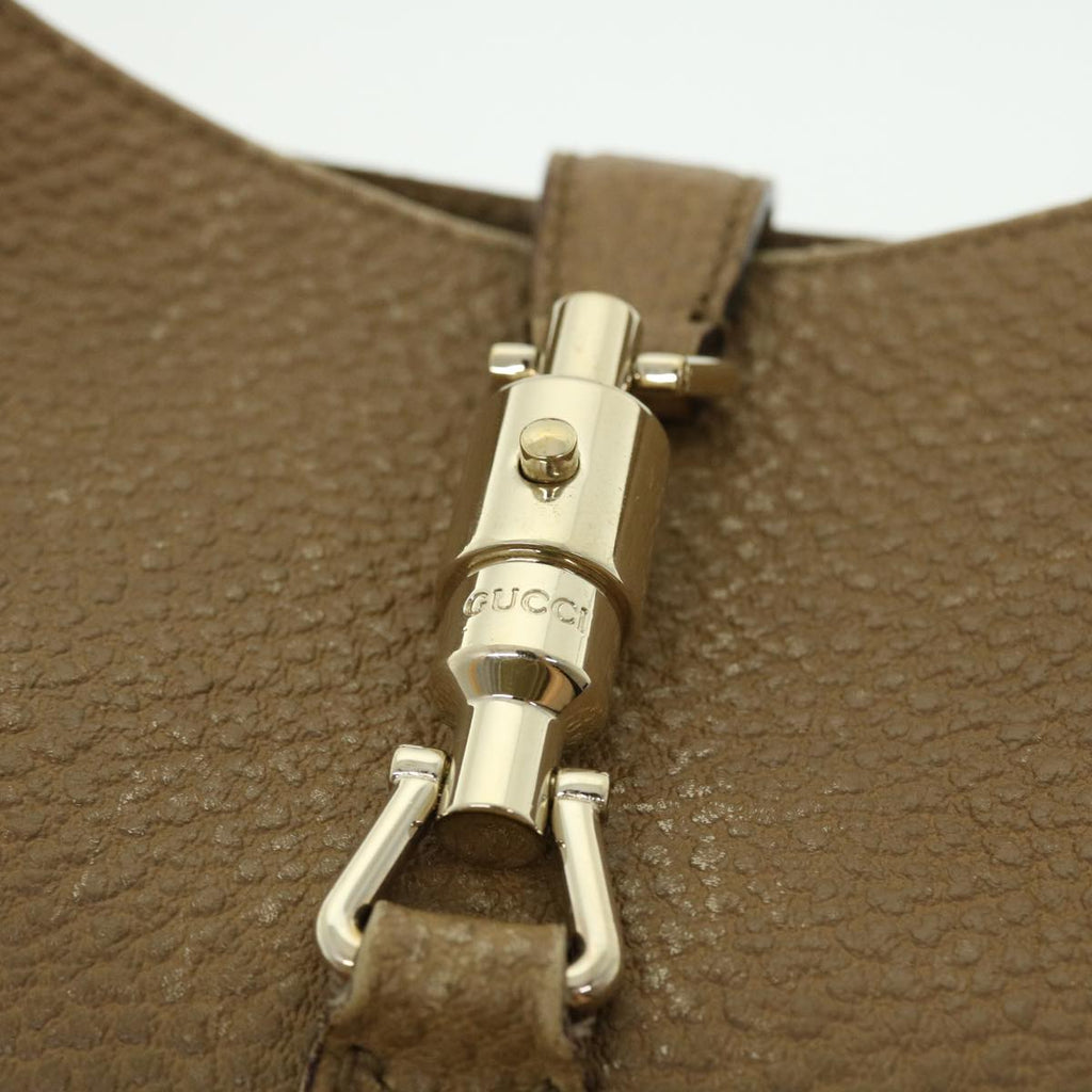 GUCCI Jackie Shoulder Bag Leather Brown 137335 50485