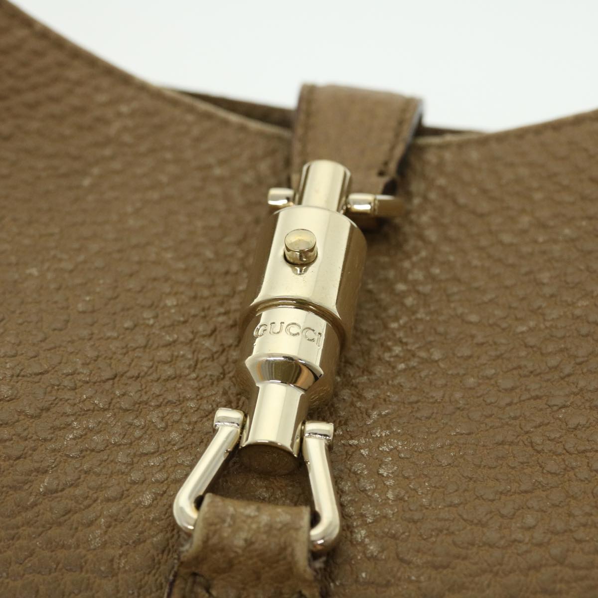 GUCCI Jackie Shoulder Bag Leather Brown 137335 50485