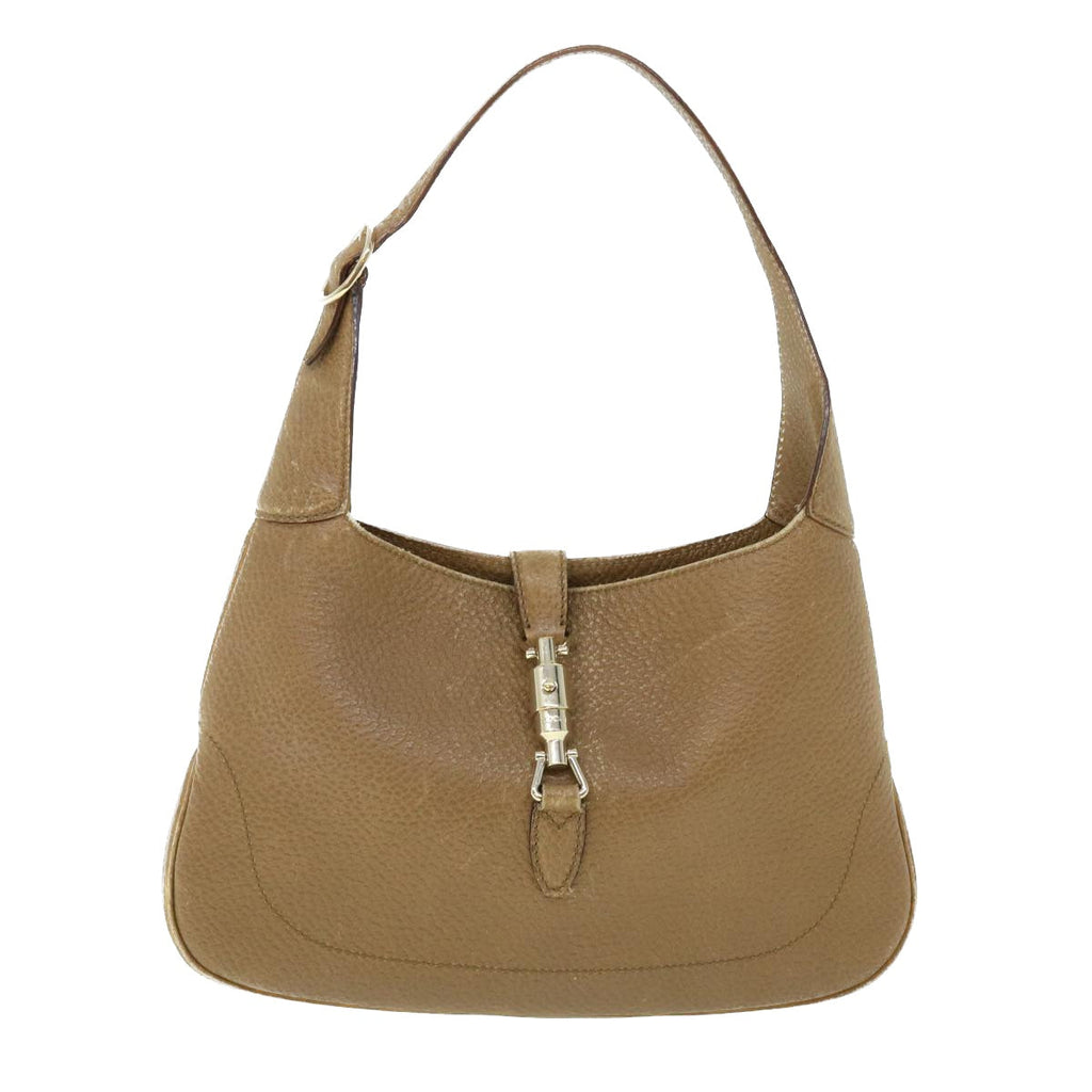 GUCCI Jackie Shoulder Bag Leather Brown 137335 50485