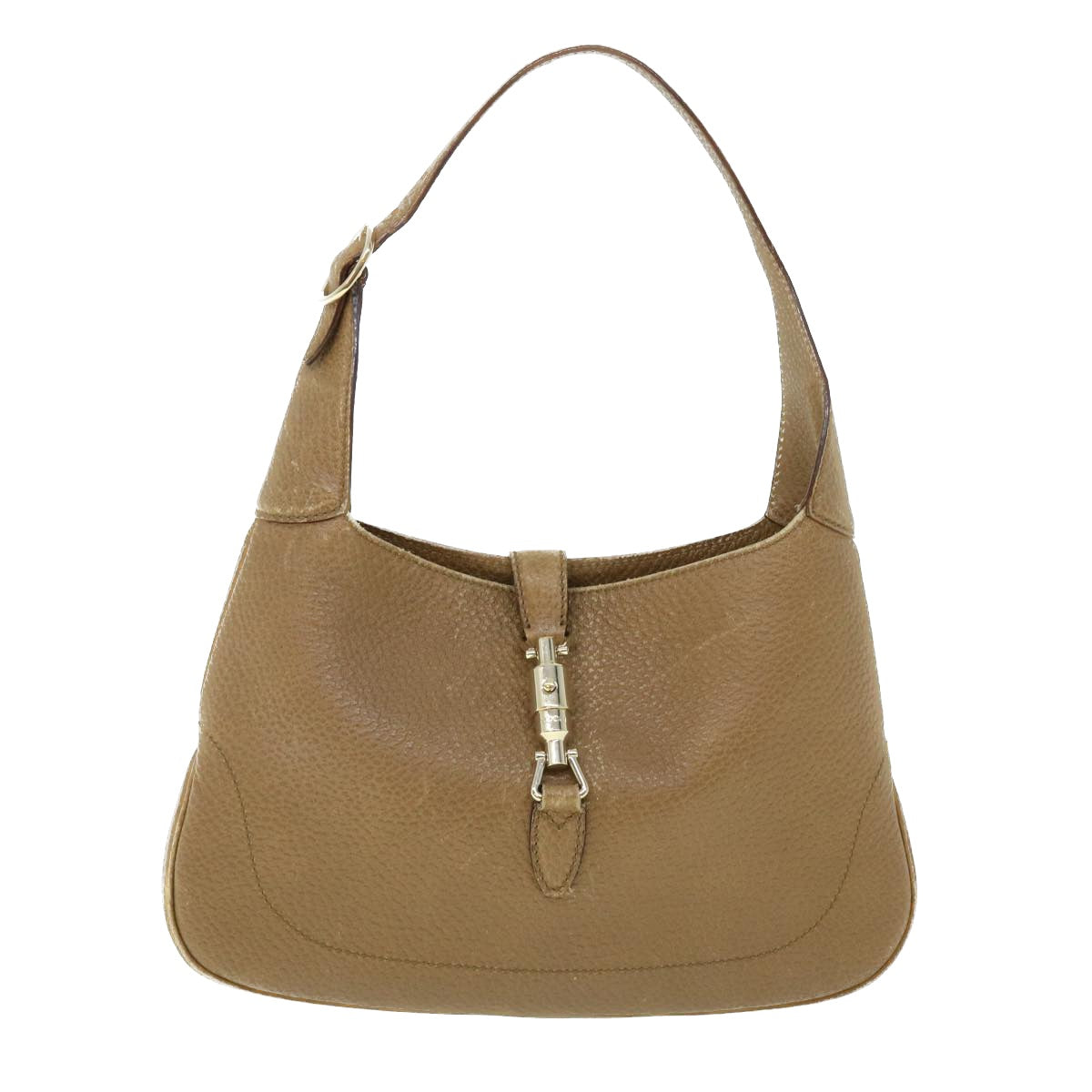 GUCCI Jackie Shoulder Bag Leather Brown 137335 50485