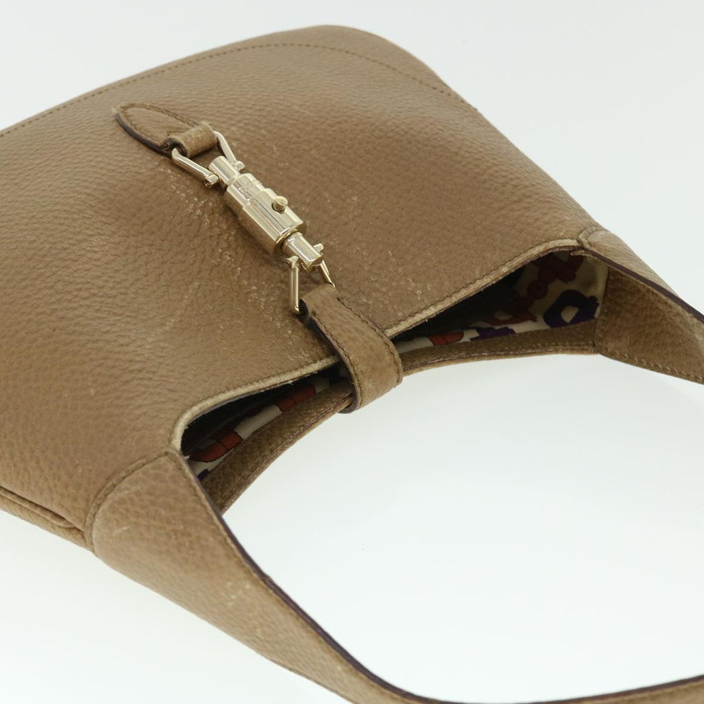 GUCCI Jackie Shoulder Bag Leather Brown 137335 50485