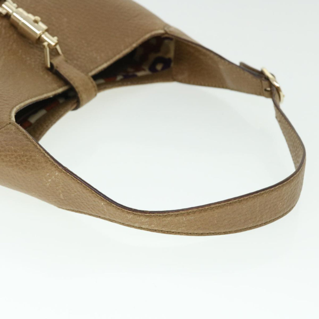 GUCCI Jackie Shoulder Bag Leather Brown 137335 50485