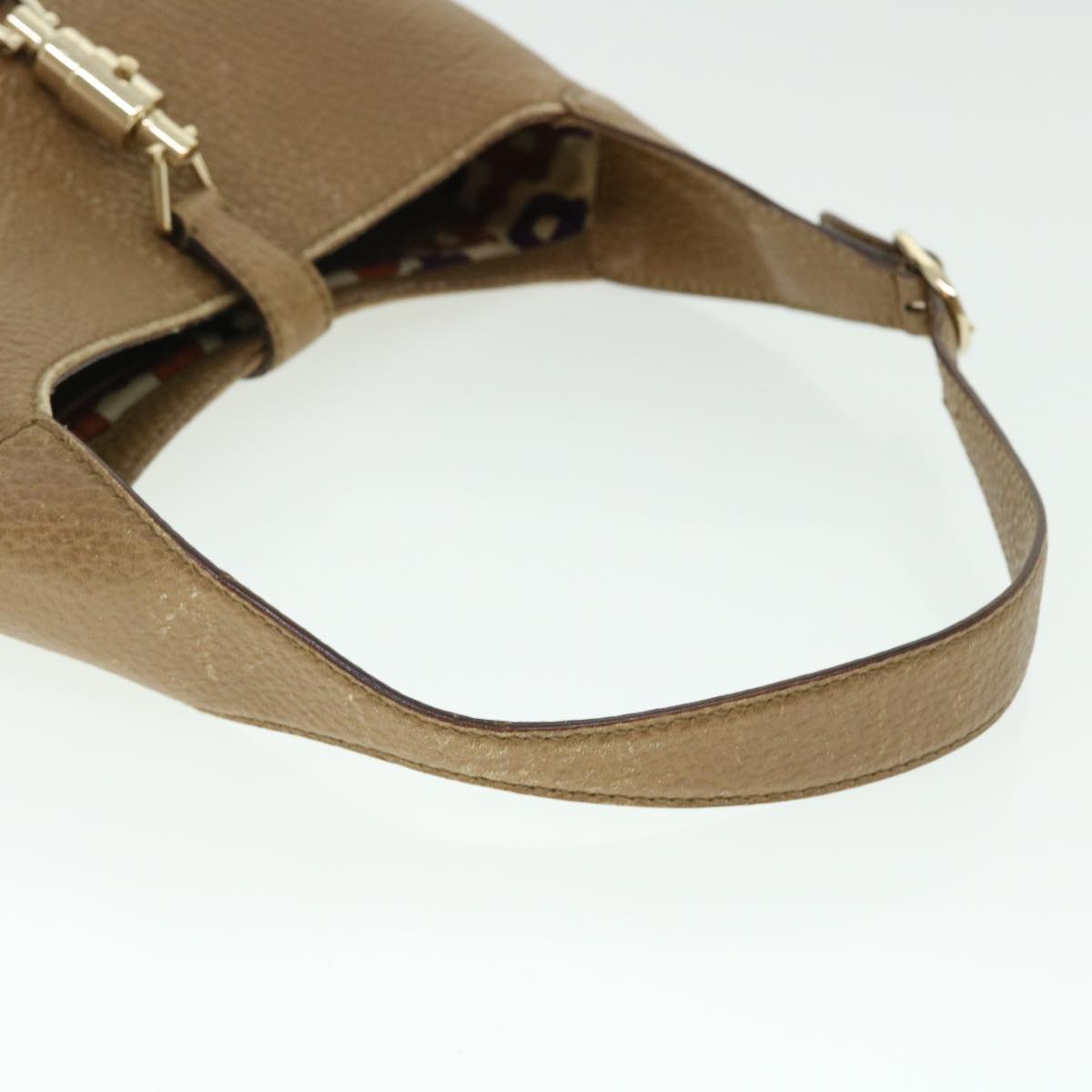GUCCI Jackie Shoulder Bag Leather Brown 137335 50485