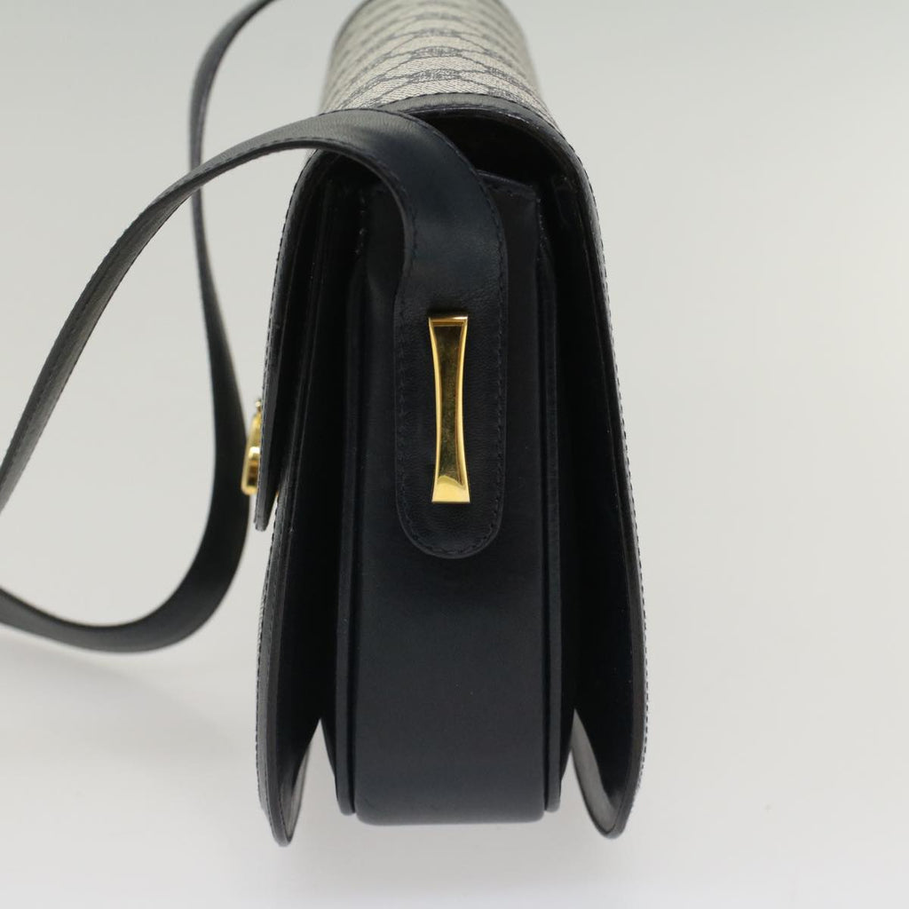 GUCCI GG Canvas Shoulder Bag PVC Leather Navy 50490